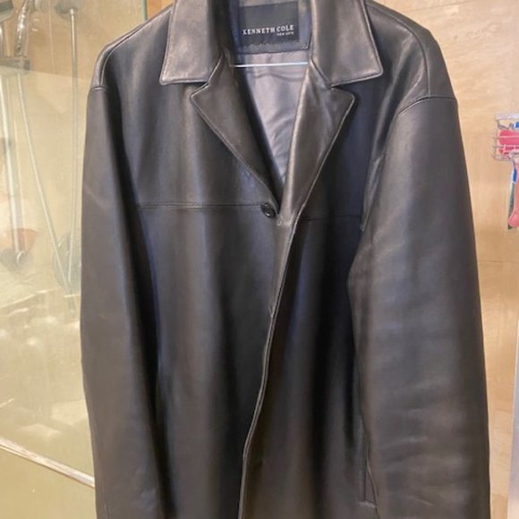 Kenneth Cole New York Other - Men's large Black  Leather Kenneth Cole jacket